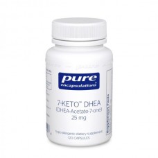 7-Кето Дегидроэпиандростерон, 7-Keto DHEA, Pure Encapsulations, поддержка термогенеза и здоровья организма, 25 мг, 120 капсул
