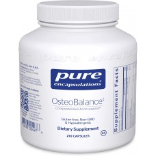 Кальций (против остеопороза), OsteoBalance, Pure Encapsulations, для улучшения абсорбции кальция и улучшения минерализации здоровых костей, 210 капсул
