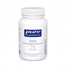 ДГЭА, DHEA, Pure Encapsulations, поддержка иммунитета, сжигания жира, гормонального баланса и эмоционального благополучия, 5 мг, 180 капсул