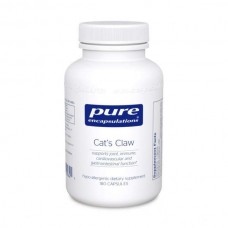Кошачий коготь, Cat's Claw, Pure Encapsulations, для поддержки суставов, иммунной и сердечно-сосудистой систем и здоровья желудочно-кишечного тракта, 450 мг, 180 капсул