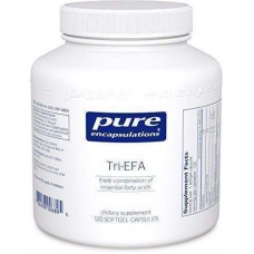 Омега-3 (смесь незаменимых жирных кислот), Tri-EFA, Pure Encapsulations, для сердечно-сосудистой системы, эмоционального состояния, здоровья суставов и кожи, 120 капсул