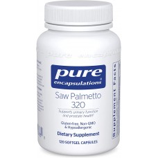 Со Пальметто (Сереноя), Saw Palmetto, Pure Encapsulations, поддержка здоровой функции простаты и мочеиспускания, 320 мг, 120 капсул
