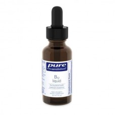 Витамин B12 (жидкость),  метилкобаламин, B12 liquid, Pure Encapsulations, для здоровья нервов и когнитивной функции, 1000 мкг, 30 мл