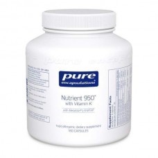Мультивитамины / минералы с витамином К, Nutrient 950 with Vitamin K, Pure Encapsulations, для оптимального здоровья, 180 капсул
