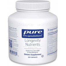 Для долгожительства, Longevity Nutrients, Pure Encapsulations, мультивитаминно-минеральный комплекс для здорового старения, работы мозга, здоровья глаз, костей и сосудов, 120 капсул