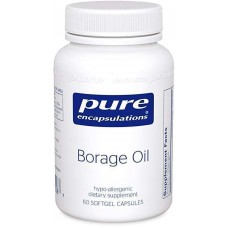 Масло Огуречника, Borage Oil, Pure Encapsulations, 60 капсул