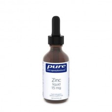 Цинк в жидкой форме, Zinc liquid, Pure Encapsulations, 15 мг, 120 мл