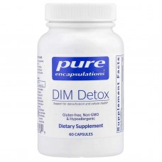 ДИМ детокс, DIM Detox, Pure Encapsulations, поддержка детоксикации печени и метаболизма гормонов, 60 капсул