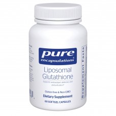 Липосомальный Глутатион, Liposomal Glutathione, Pure Encapsulations, антиоксидант, поддержка печени и детоксикация, 375 мг, 60 капсул