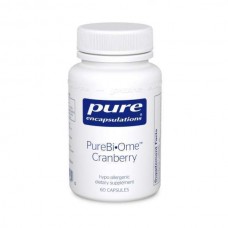 Клюква (смесь пробиотиков), PureBi•Ome Cranberry, Pure Encapsulations, фирменная, для баланса кишечной микрофлоры и функции мочевыводящих путей, 60 капсул