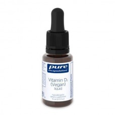Витамин D3 жидкость (Веганская), Vitamin D3, Pure Encapsulations, поддержка для здоровья костей, груди, простаты, сердечно-сосудистой системы, толстой кишки и иммунитета, 10 мл