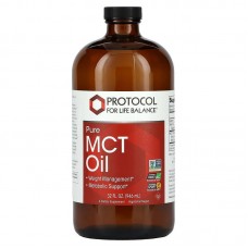 Масло MCT, Pure MCT Oil, Protocol for Life Balance, чистое, 946 мл