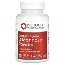 D-манноза, D-Mannose, Protocol for Life Balance, сертифицированный органический порошок, 85 г