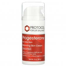 Крем для кожи с прогестероном, Skin Cream, Protocol for Life Balance, липосомальный, без запаха, 85 г