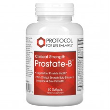 Поддержка простаты, Prostate-B, Protocol for Life Balance, клиническая эффективность, 90 гелевых капсул