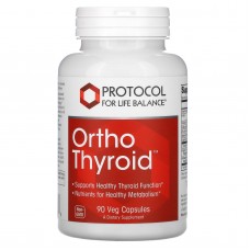 Поддержка щитовидной железы, Ortho Thyroid, Protocol for Life Balance, 90 капсул