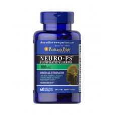 Фосфатидилсерин, Neuro-PS, Puritan's Pride, 100 мг, 60 гелевых капсул
