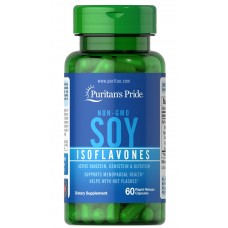 Изофлавоны сои, Soy Isoflavones, Puritan's Pride, без ГМО, 750 мг, 60 капсул быстрого высвобождения