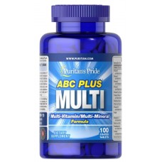 Мультивитамины и мультиминералы, ABC Plus Multi, Puritan's Pride, 100 таблеток c оболочкой
