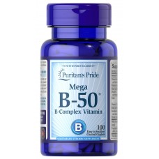 Витамин В-50 комплекс, Vitamin B-50® Complex, Puritan's Pride, 100 каплет