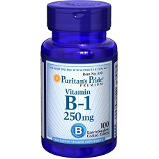 Витамин В1, Vitamin B-1, Puritan's Pride, 250 мг, 100 таблеток