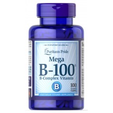 Витамины группы В, комплекс, Vitamin B-100, Puritan's Pride, 100 капсул
