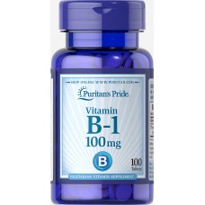 Витамин В1, Vitamin B-1, Puritan's Pride, 100 мг, 100 таблеток