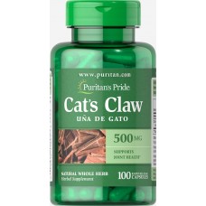 Кошачий коготь, Cat's Claw, Puritan's Pride, 500 мг, 100 капсул