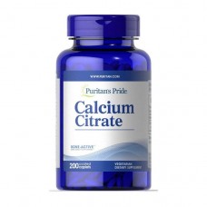 Кальций цитрат, Calcium Citrate, Puritan's Pride, 200 каплет