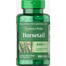 Хвощ полевой, Horsetail, Puritan's Pride, 440 мг, 100 капсул