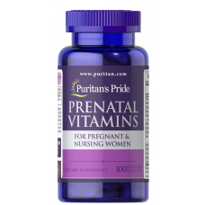 Витамины для беременных, Prenatal Vitamins, Puritan's Pride, 100 каплет