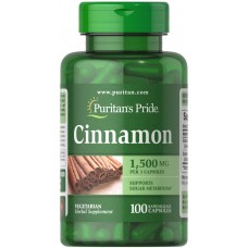 Корица, Cinnamon, Puritan's Pride, 500 мг, 100 капсул