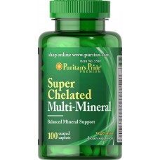 Мультиминеральный комплекс, Multi Mineral, Puritan's Pride, 100 каплет