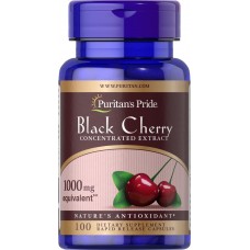 Черная вишня, Black Cherry, Puritan's Pride, 1000 мг, 100 капсул