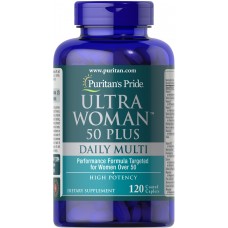 Мультивитамины для женщин 50+, Ultra Woman™ 50 Plus Multi-Vitamin, Puritan's Pride, 120 каплет