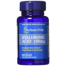 Гиалуроновая кислота, Hyaluronic Acid, Puritan's Pride, 100 мг, 60 капсул
