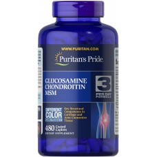 Глюкозамин хондроитин и МСМ, Double Strength Glucosamine, Chondroitin MSM, Puritan's Pride, 480 капсул