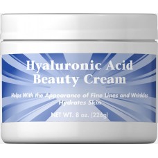Крем с гиалуроновой кислотой, Hyaluronic Acid Cream, Puritan's Pride, 226 г