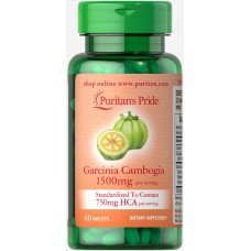 Гарциния камбоджийская, Garcinia Cambogia, Puritan's Pride, 750 мг, 60 каплет