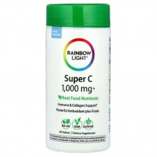 Витамин С, Super Vitamin C, Rainbow Light, 1000 мг, 60 таблеток