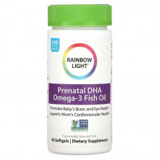 Рыбий жир для беременных, Prenatal DHA, Rainbow Light, 60 капсул