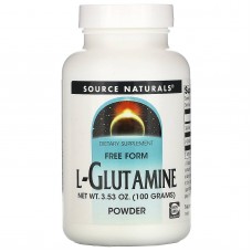 Глютамин, L-Glutamine, Source Naturals, порошок, 100 г.
