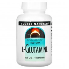 Глютамин, L-Glutamine, Source Naturals, 500 мг, 100 таблеток