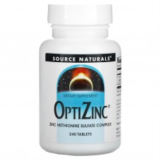 Оптицинк, OptiZinc, Source Naturals, 240 таблеток