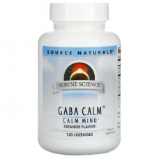 ГАМК спокойствие, Gaba Calm, Source Naturals, апельсин, 120 таблеток
