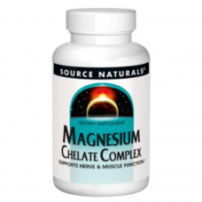 Магний хелат, Magnesium Chelate, Source Naturals, 100 мг, 100 таблеток