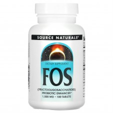 Фруктоолигосахариды (FOS), Source Naturals, 1000 мг, 100 табллеток
