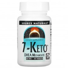 7 кето ДГЭА метаболит, 7-Keto DHEA Metabolite, Source Naturals, 50 мг, 60 таб.