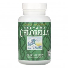 Хлорелла, Yaeyama Chlorella, Source Naturals, 200 мг, 600 таблеток