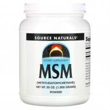 Метилсульфонилметан, MSM Powder, Source Naturals, 1000 гр.